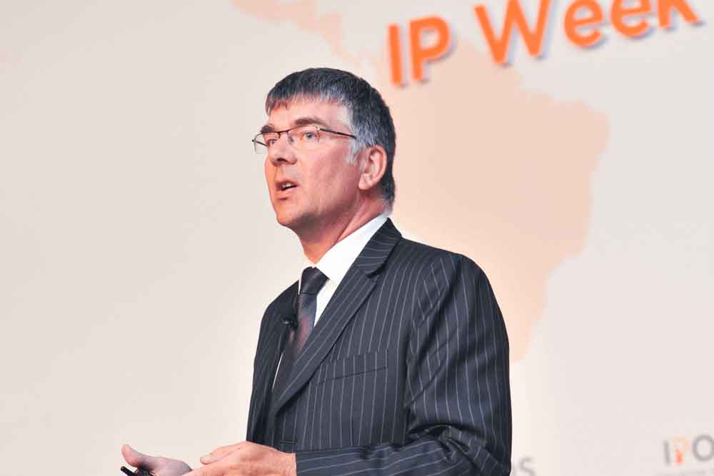 Martin Brassell speaking at Singapore IP week